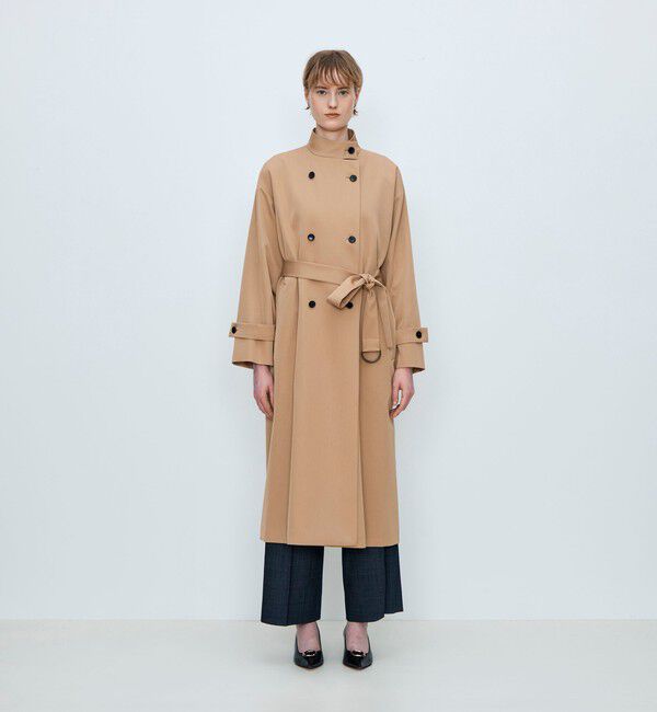 TOMORROWLAND collection「カバートクロス スタンドカラーコート」|トレンチコート|
