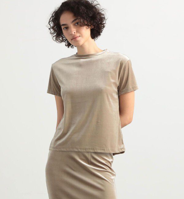 BACCA「inner piece ベロアジャージーTシャツ」|Tシャツ・カットソー|