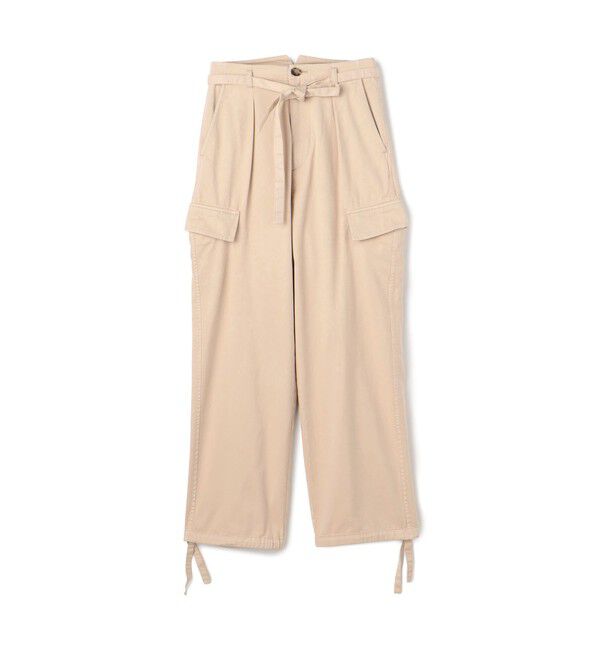MACPHEE「ソフトコットンサテン カーゴパンツ」|カーゴ|41 ライトベージュ