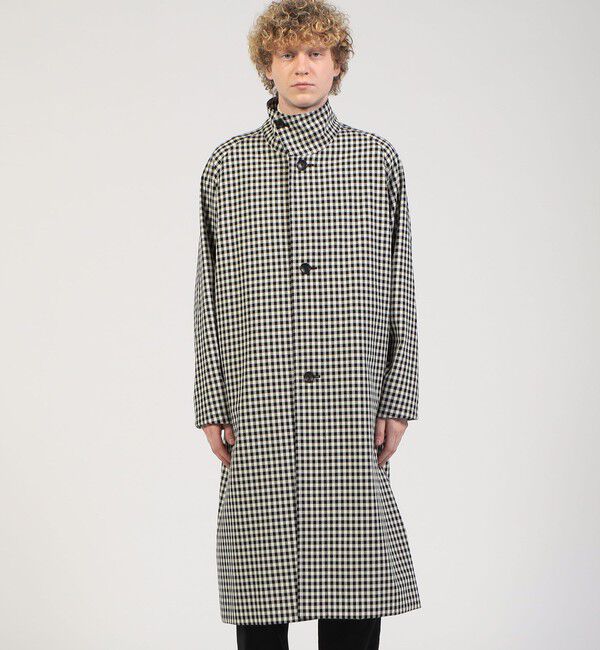 CABaN「CABaN コットン ギンガムチェック スタンドカラーコート」|その他|