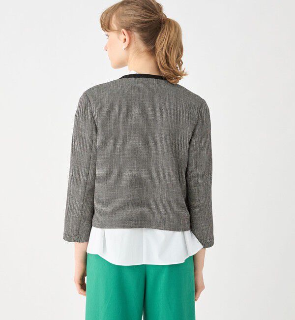 Ballsey「カラミ ノーカラージャケット」|ノーカラージャケット|