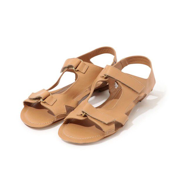 TOMORROWLAND GOODS「JAMIE HALLER Walking フラット ベルトサンダル」|サンダル|43 ベージュ