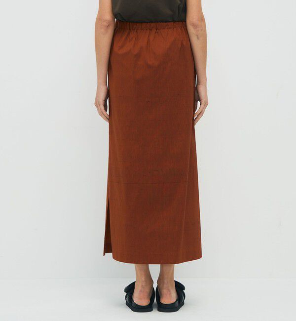 CABaN「シルクネップストレッチ ロングスカート」|スカート|