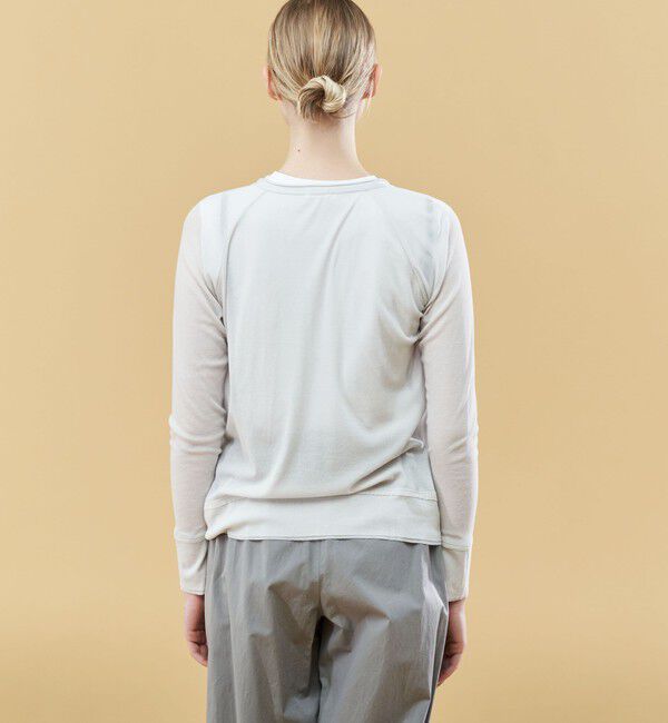 GALERIE VIE「ガーゼフライスジャージー クルーネックカーディガン」|カーディガン|