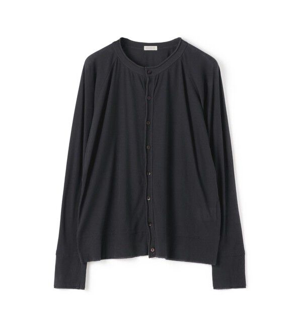 GALERIE VIE「ガーゼフライスジャージー クルーネックカーディガン」|カーディガン|17 チャコールグレー