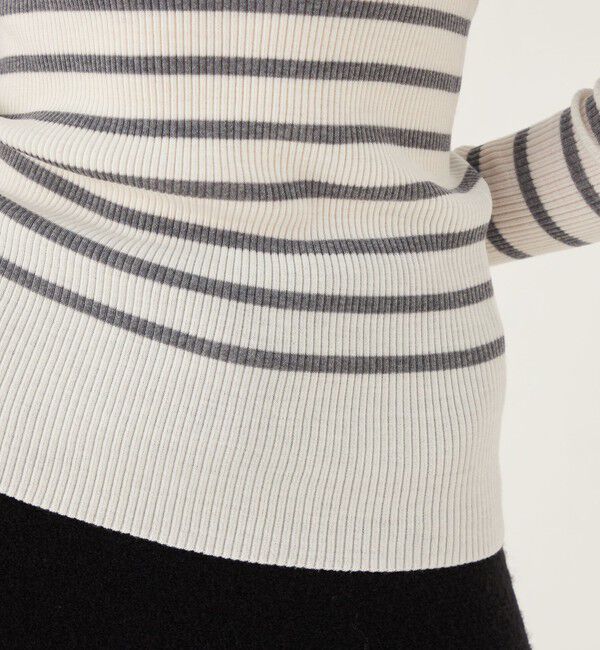 GALERIE VIE「プルミエールウールリブ クルーネックプルオーバー」|ニット・セーター|