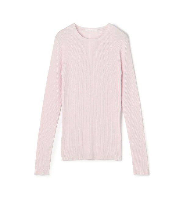 GALERIE VIE「プルミエールウールリブ クルーネックプルオーバー」|ニット・セーター|31 ライトピンク