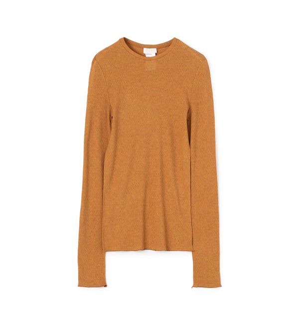 Ballsey「コットンシルクリブ クルーネックプルオーバー」|Tシャツ・カットソー|43 ベージュ