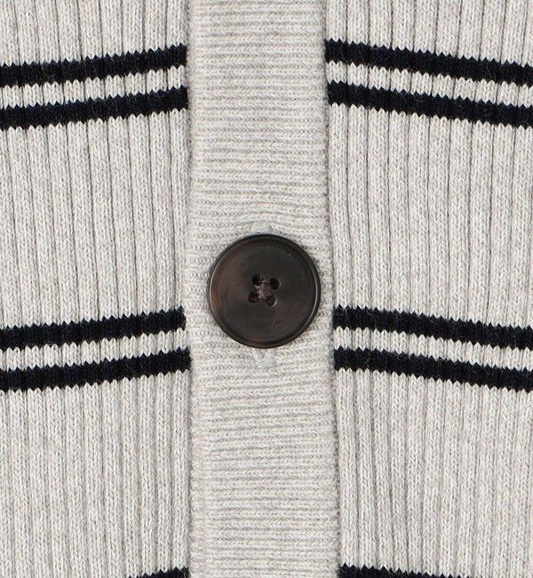 MACPHEE「コットンリブ Vネックカーディガン」|カーディガン|