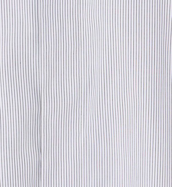 CABaN「CABaN コットンブロード ピンストライプバンドカラーシャツ」|シャツ・ブラウス|