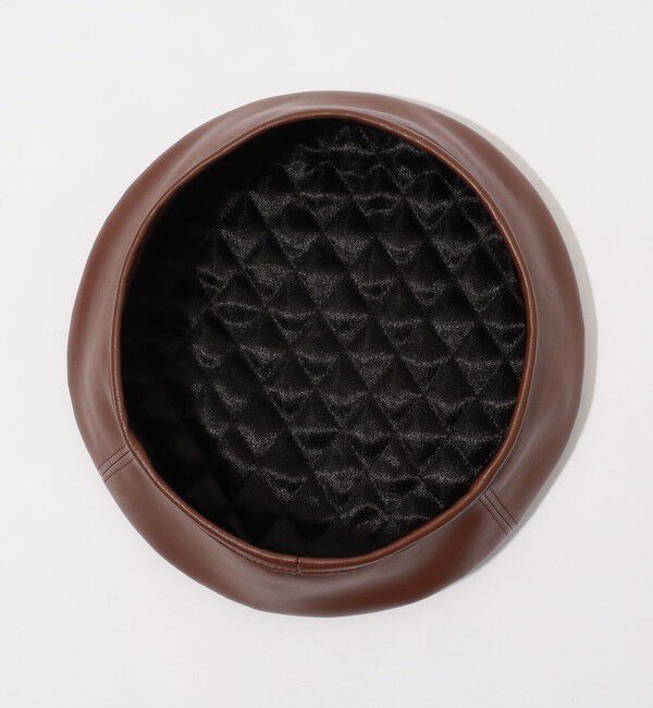 TOMORROWLAND GOODS「FERRUCCIO VECCHI レザーライクベレー帽」|ハンチング・ベレー帽|