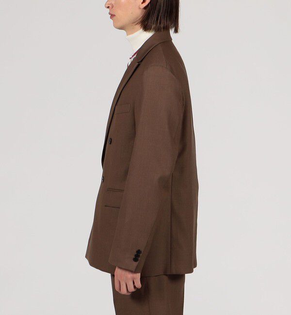 TOMORROWLAND MENS「ウールデニムシャンブレー ダブルブレステッド4Bジャケット」|テーラードジャケット|