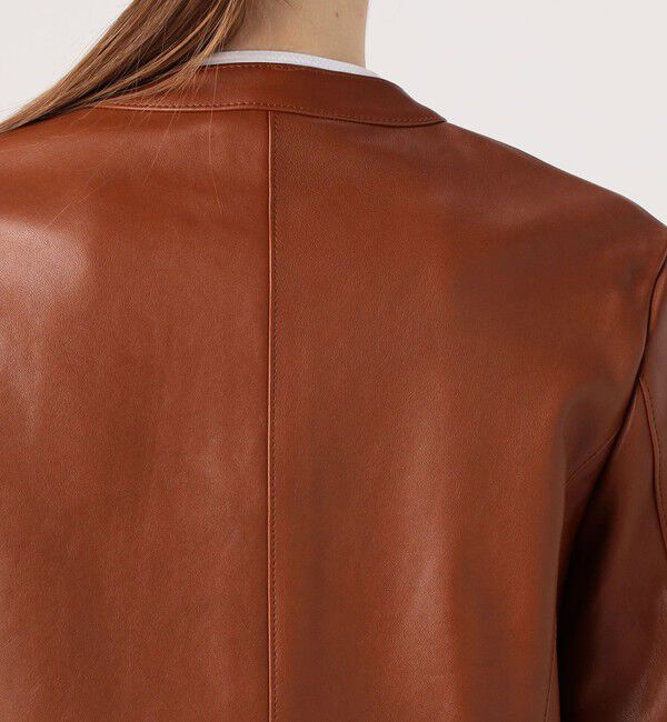 DES PRES「ラムレザー ジップアップブルゾン」|ライダースジャケット|