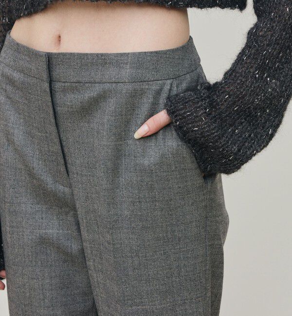 DES PRES「フランネルウールストレッチ シガレットパンツ」|スラックス|