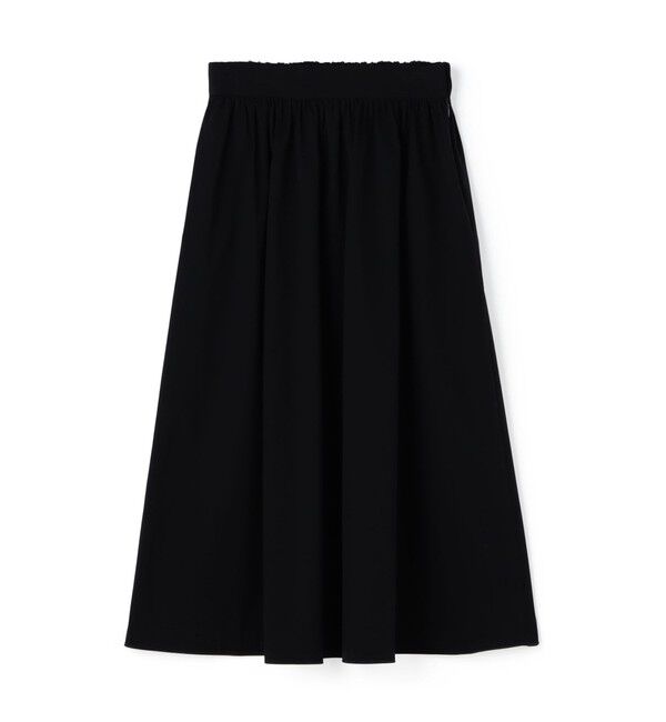 Ballsey「ストレッチタフタ ボリュームギャザースカート」|フレア|69 ネイビー