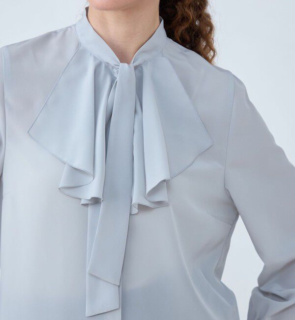 Ballsey「クリアデシン フリルボウタイブラウス」|シャツ・ブラウス|