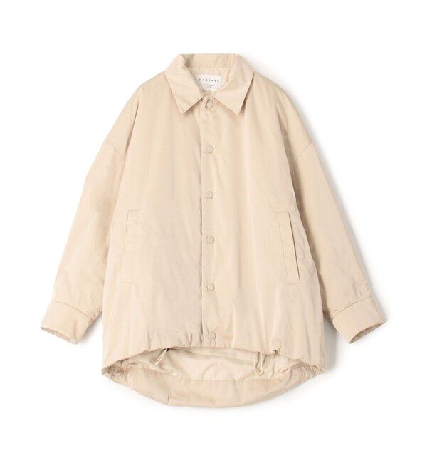 MACPHEE「ダブルサテン オーバーサイズドジャケット」|その他|41 ライトベージュ