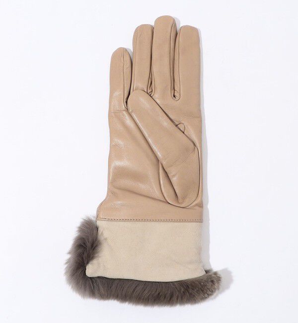 TOMORROWLAND GOODS「CARIDEI ファーコンビグローブ」|手袋|