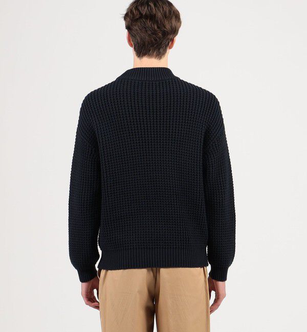 CABaN「CABaN コットンカシミヤワッフル モックネックプルオーバー」|ニット・セーター|