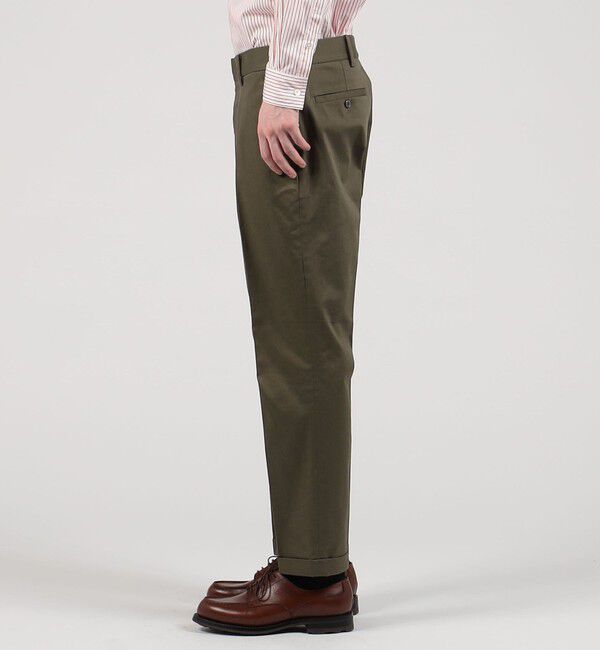 TOMORROWLAND MENS「チノストレッチ スリムテーパードパンツ」|チノ|