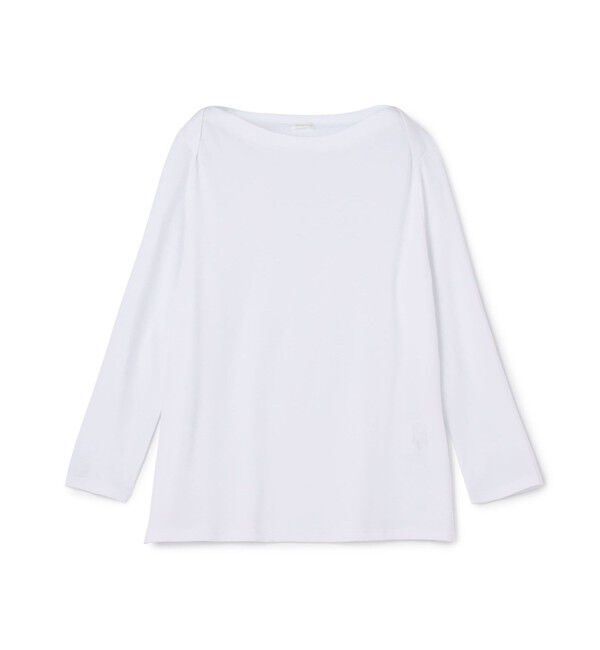 GALERIE VIE「パウダーコットン ボートネックプルオーバー」|Tシャツ・カットソー|11 ホワイト