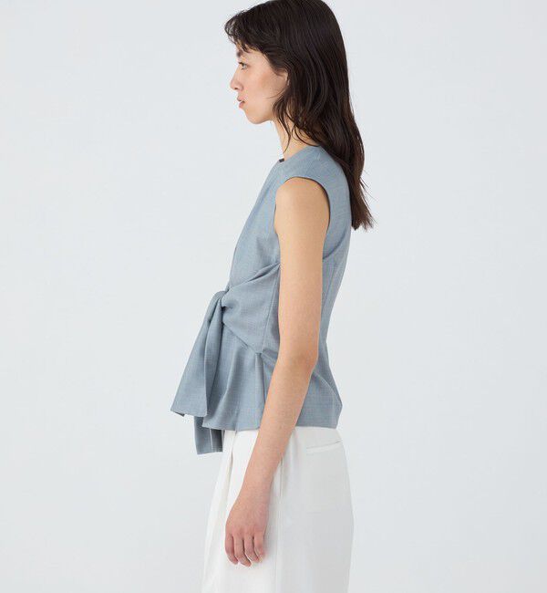 TOMORROWLAND collection「シャイニーシャーク ウエストリボンブラウス」|シャツ・ブラウス|