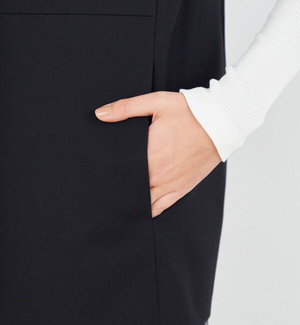 DES PRES「ハイカウントコットンストレッチ ワイドラペルジレ」|ベスト・ジレ|