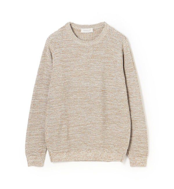 TOMORROWLAND MENS「TOMORROWLAND tricot ギマコットンリネン クルーネックプルオーバー」|ニット・セーター|46 ブラウン系