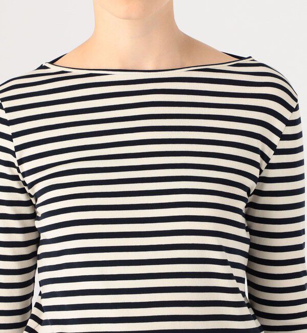 TOMORROWLAND collection「コットンフライスボーダー ボートネックプルオーバー」|Tシャツ・カットソー|