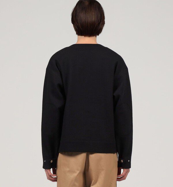 CABaN「CABaN ウールコットンダブルフェイス エンブロイダリープルオーバー」|スウェット・ジャージ|