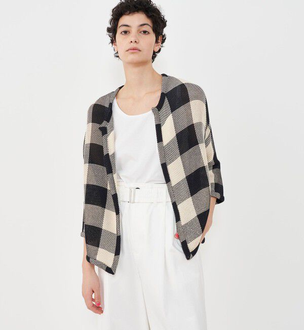 GALERIE VIE「コットンラッセル フロントオープンカーディガン」|カーディガン|