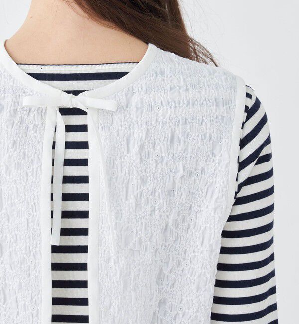 TOMORROWLAND collection「シャーリングフラワー フロンタブルトップス」|その他|