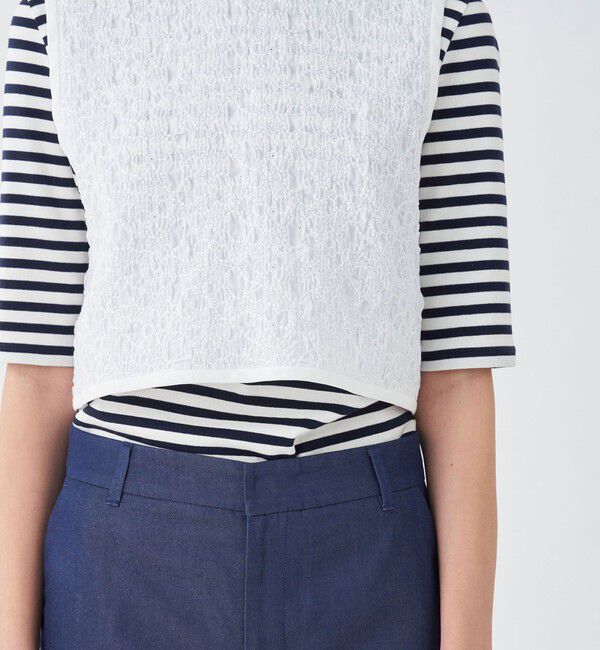 TOMORROWLAND collection「シャーリングフラワー フロンタブルトップス」|その他|