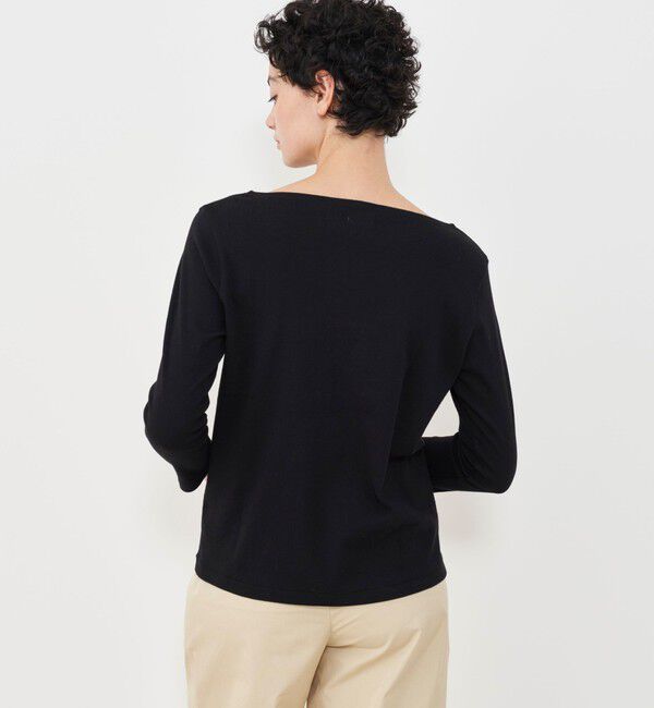 GALERIE VIE「ソフトジャージーリブ ボートネックプルオーバー」|Tシャツ・カットソー|