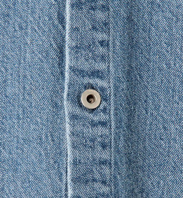 GALERIE VIE「ハイツイストデニム オーバーシャツ」|シャツ・ブラウス|