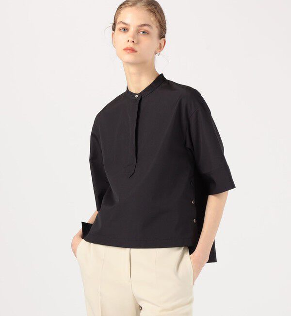 TOMORROWLAND collection「コットントロピカル サイドスリットブラウス」|シャツ・ブラウス|