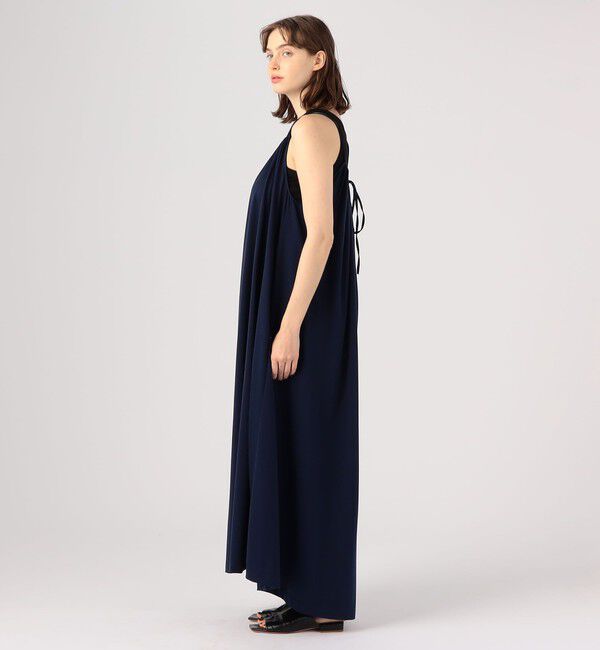 CABaN「キュプラポリエステルジャージー ギャザーワンピース」|ワンピース|