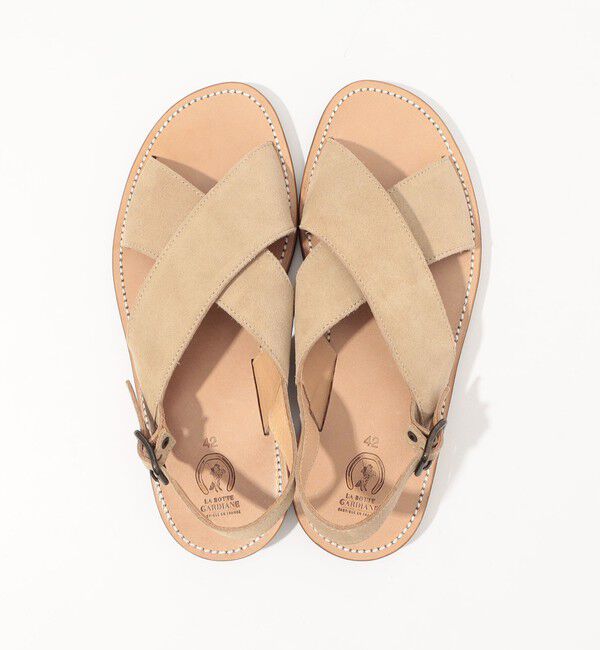 TOMORROWLAND GOODS「LA BOTTE GARDIANE スエード ストラップサンダル」|サンダル|