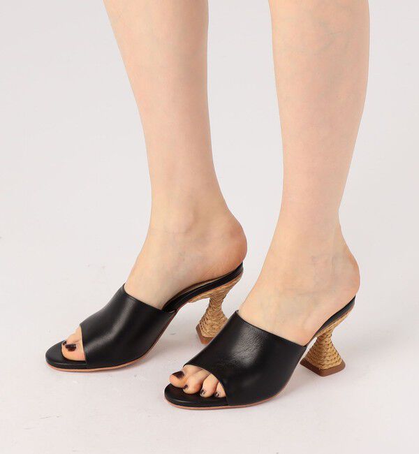 TOMORROWLAND GOODS「PALOMA BARCELO BRIGITE ラフィアヒールミュール」|サンダル|