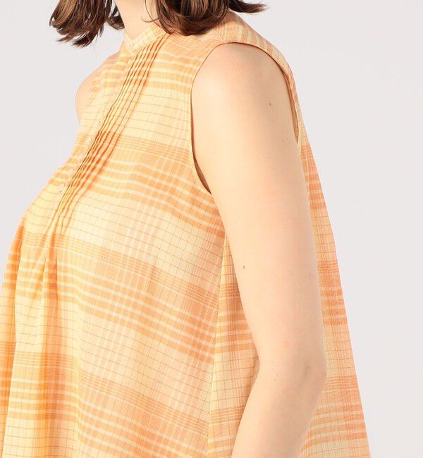 MACPHEE「コットンオーガンジー ノースリーブブラウス」|シャツ・ブラウス|