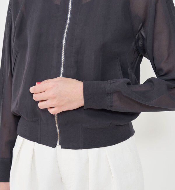 GALERIE VIE「ボイルワッシャー ラグランスリーブブルゾン」|ブルゾン・スタジャン|