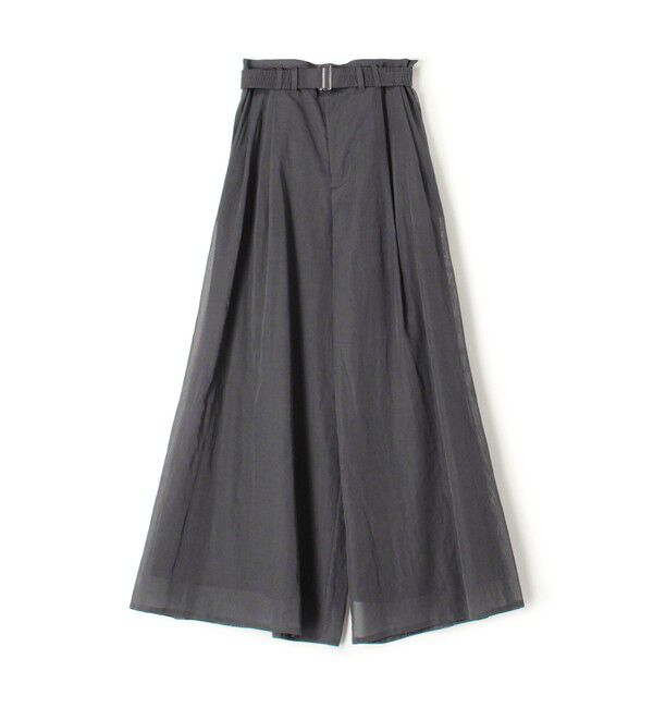 GALERIE VIE「ボイルワッシャー ワイドパンツ」|その他|17 チャコールグレー