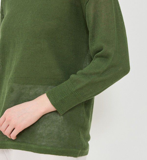 GALERIE VIE「リネンコード バスクプルオーバー」|ニット・セーター|