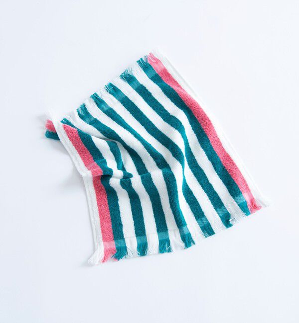 TOMORROWLAND HOME「コットンストライプハンドタオル」|タオル|