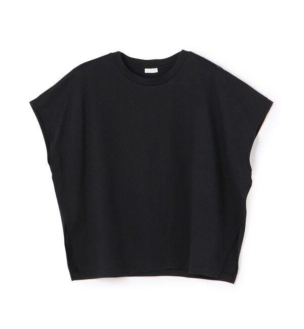 GALERIE VIE「ファインコットン ワイドクルーネックプルオーバー」|Tシャツ・カットソー|19 ブラック