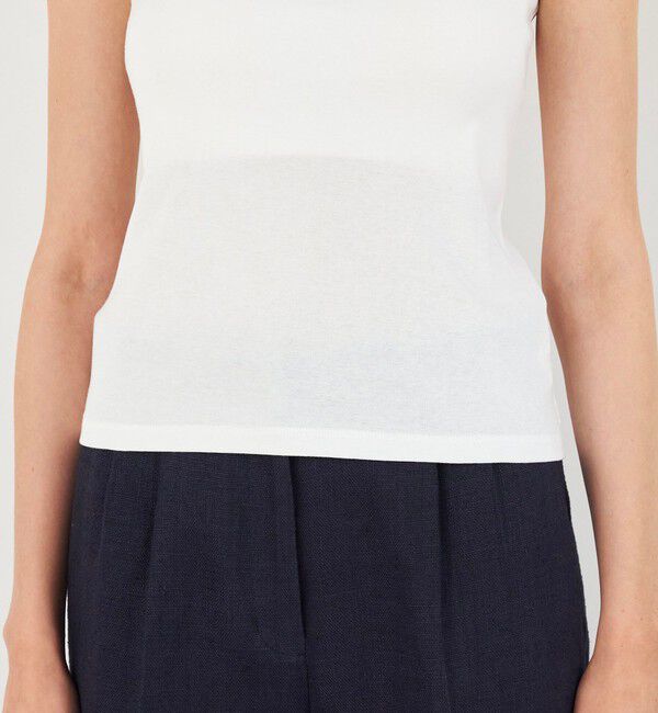 DES PRES「ベーシックサーキュラーリブ カップインキャミソール」|キャミソール|