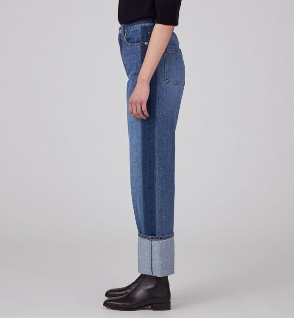 MACPHEE「コットンデニム ストレートパンツ」|デニム|