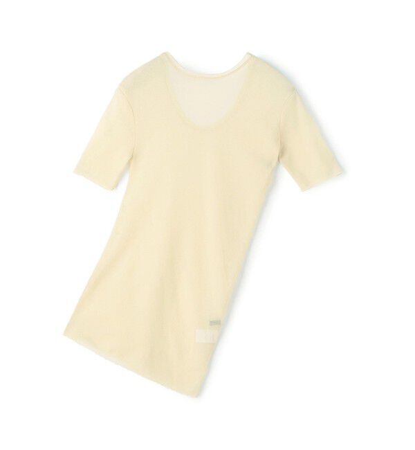 Edition「ツイストシアー ハーフスリーブトップス」|Tシャツ・カットソー|21 ライトイエロー