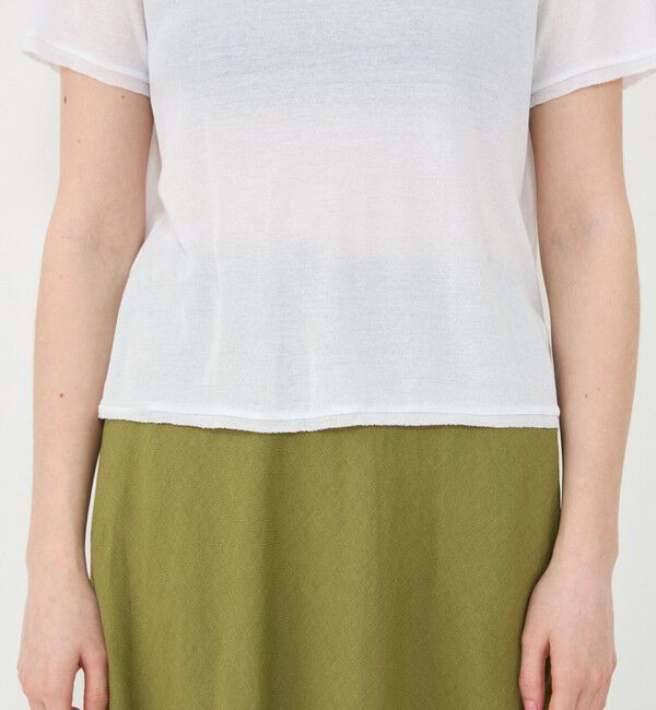 GALERIE VIE「ガーゼフライスジャージー ラウンドネックTシャツ」|Tシャツ・カットソー|