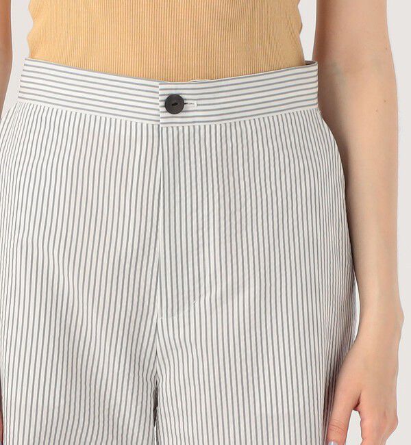 GALERIE VIE「コットンサッカー イージーストレートパンツ」|チノ|